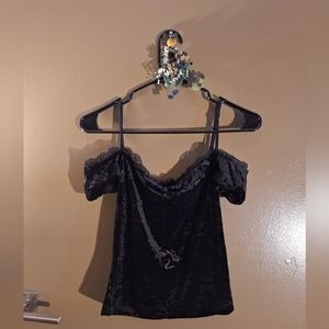 Black Velvet Top